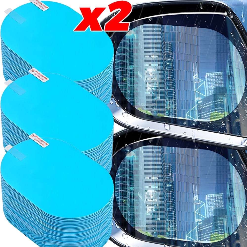Anti Glare Car Rearview Mirror Film - 2/1 adet evrensel anti-sis parlama önleyici