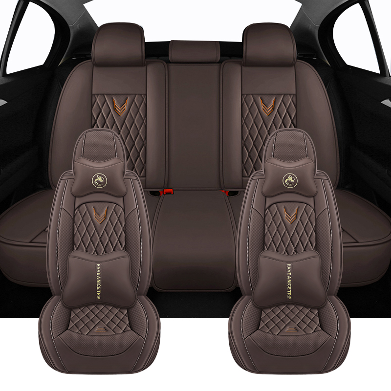 Leather Car Seat Covers Full Set Universal - Tam Set Evrensel Araba Koltuğu Kapakları