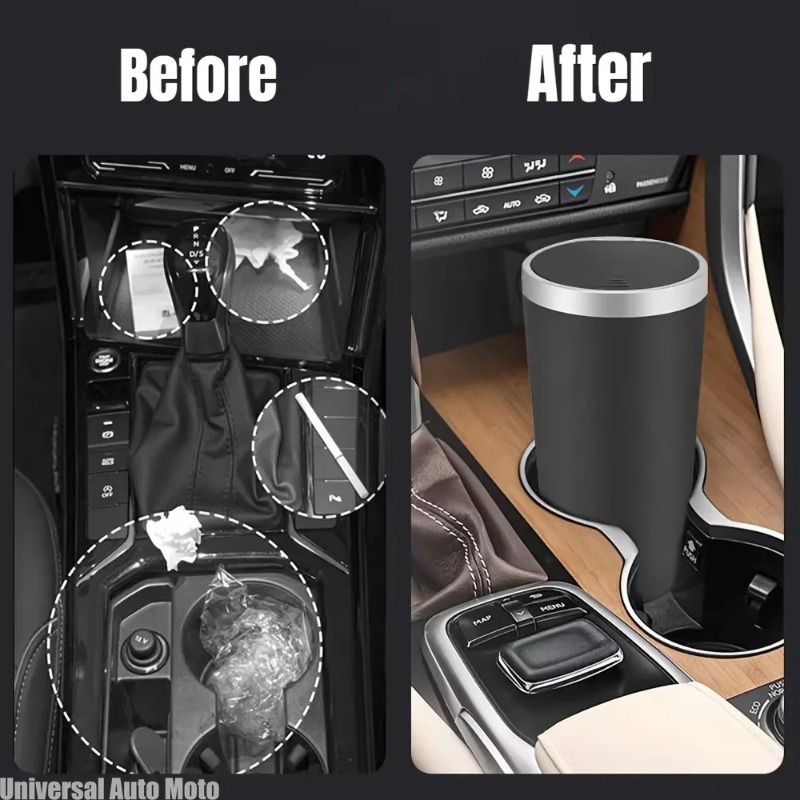 Waterproof Car Trash Can With Lid - Mini ABS Araba Çöp Kovası Sızdırmaz