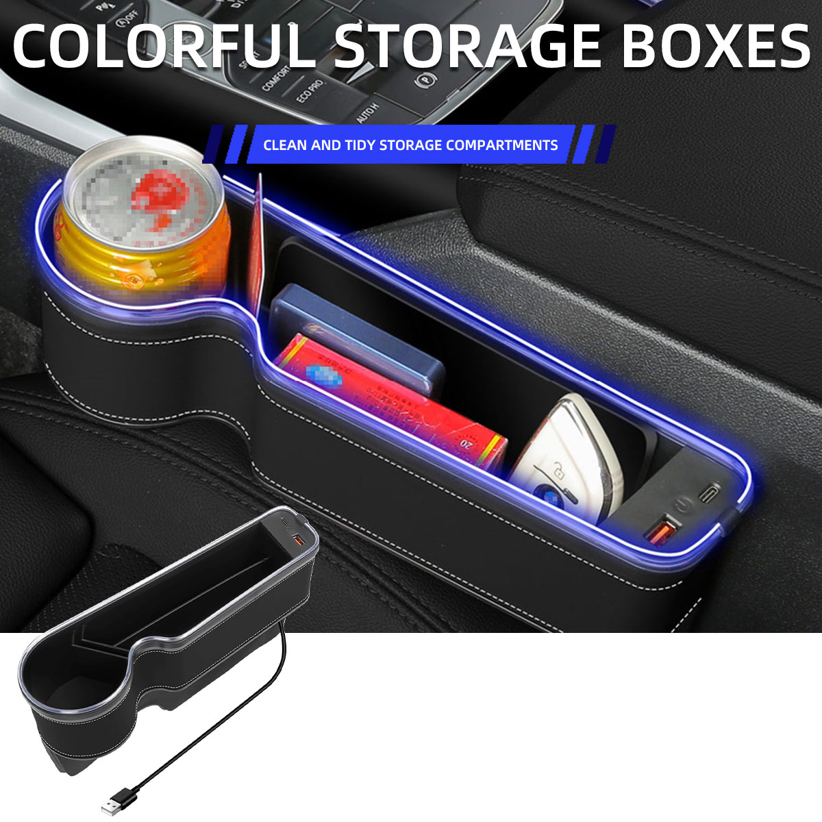 Araba Koltuğu Boşluk Doldurucu - Seat Gap Filler Organizer With Usb Charger incelemesi ve fiyatı