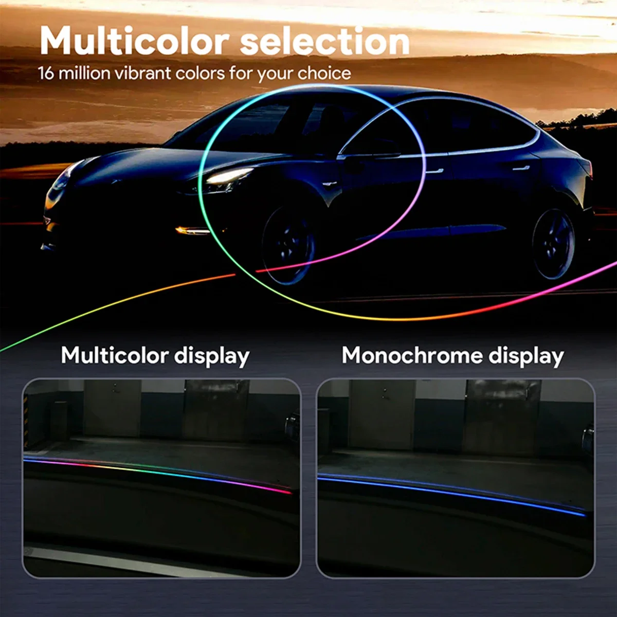 140/150 CM LED Araç Ortam Işığ - Led Ambient Interior Car Lights App Control incelemesi ve fiyatı