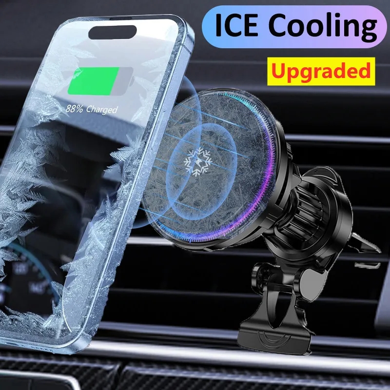 Buz soğutma manyetik kablosuz  - Wireless Car Charger Mount Fast Charging incelemesi ve fiyatı