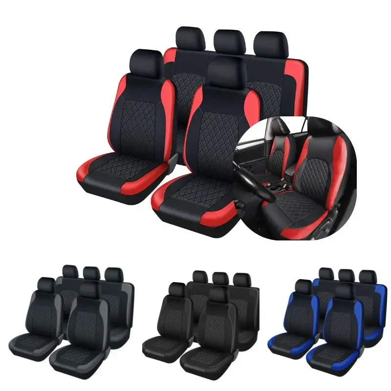 Evrensel Suni Deri Araba Koltu - Leather Car Seat Covers Full Set Universal incelemesi ve fiyatı