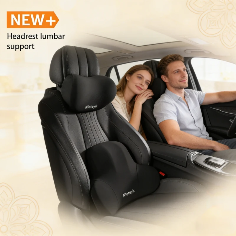 Araba Hafızalı Köpük Boyun Yas - Memory Foam Car Neck Pillow Lumbar Support incelemesi ve fiyatı