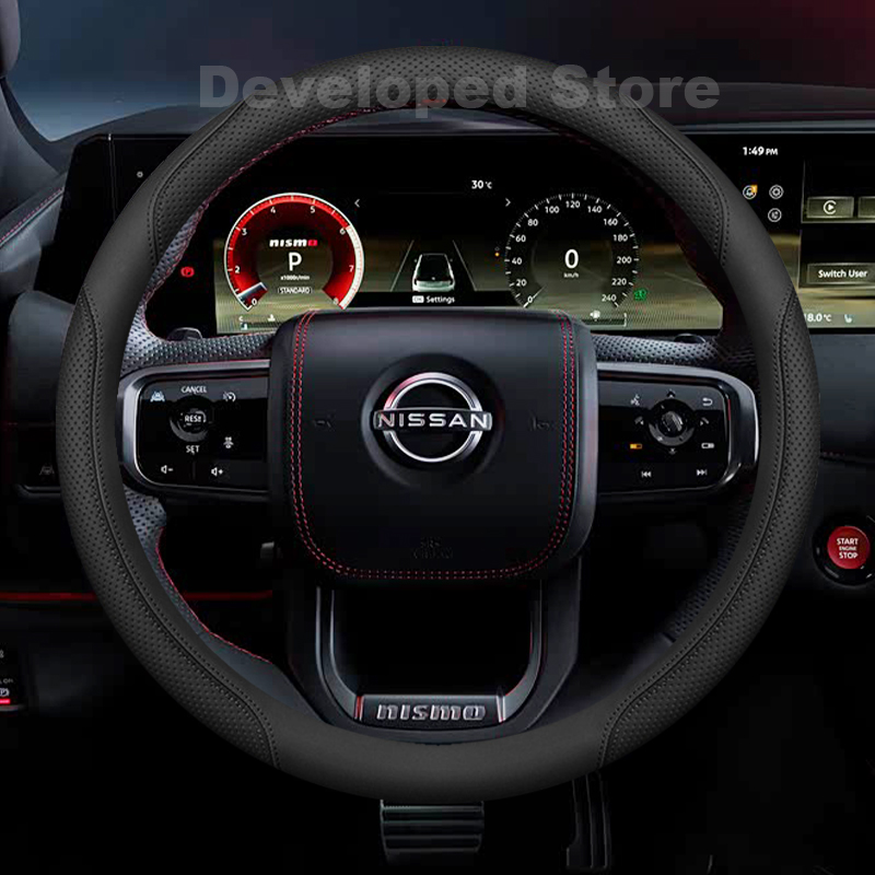 Yeni Nissan Patrol Y62 Y63 Nis - Car Steering Wheel Cover Anti Slip Breathable incelemesi ve fiyatı