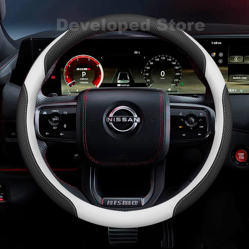 Yeni Nissan Patrol Y62 Y63 Nis - Car Steering Wheel Cover Anti Slip Breathable incelemesi ve fiyatı