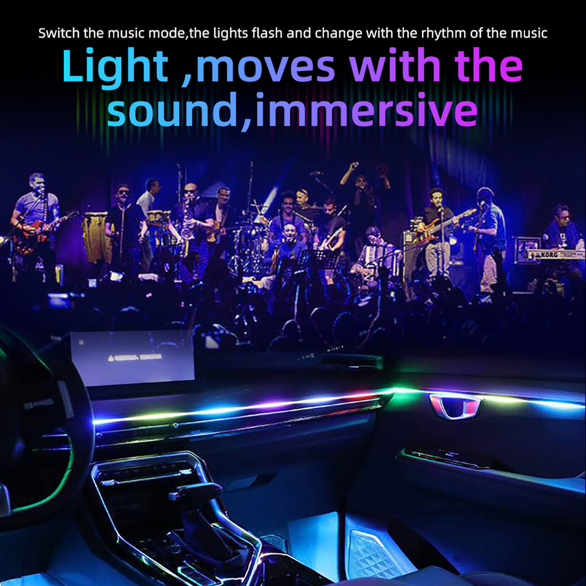6/10 in1 Araba Led Ortam Işıkl - Led Ambient Interior Car Lights App Control incelemesi ve fiyatı