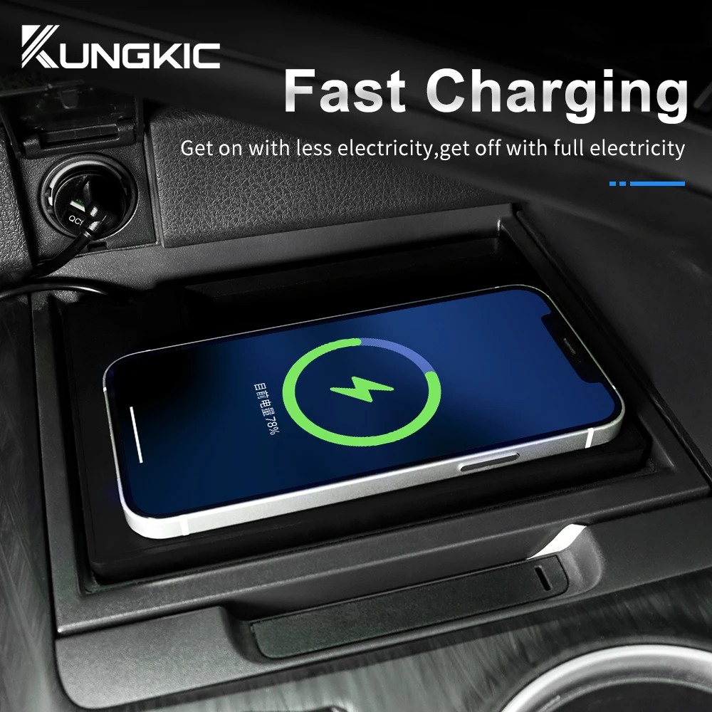 Toyota Camry 70 XV70 2018 2019 - Wireless Car Charger Mount Fast Charging incelemesi ve fiyatı
