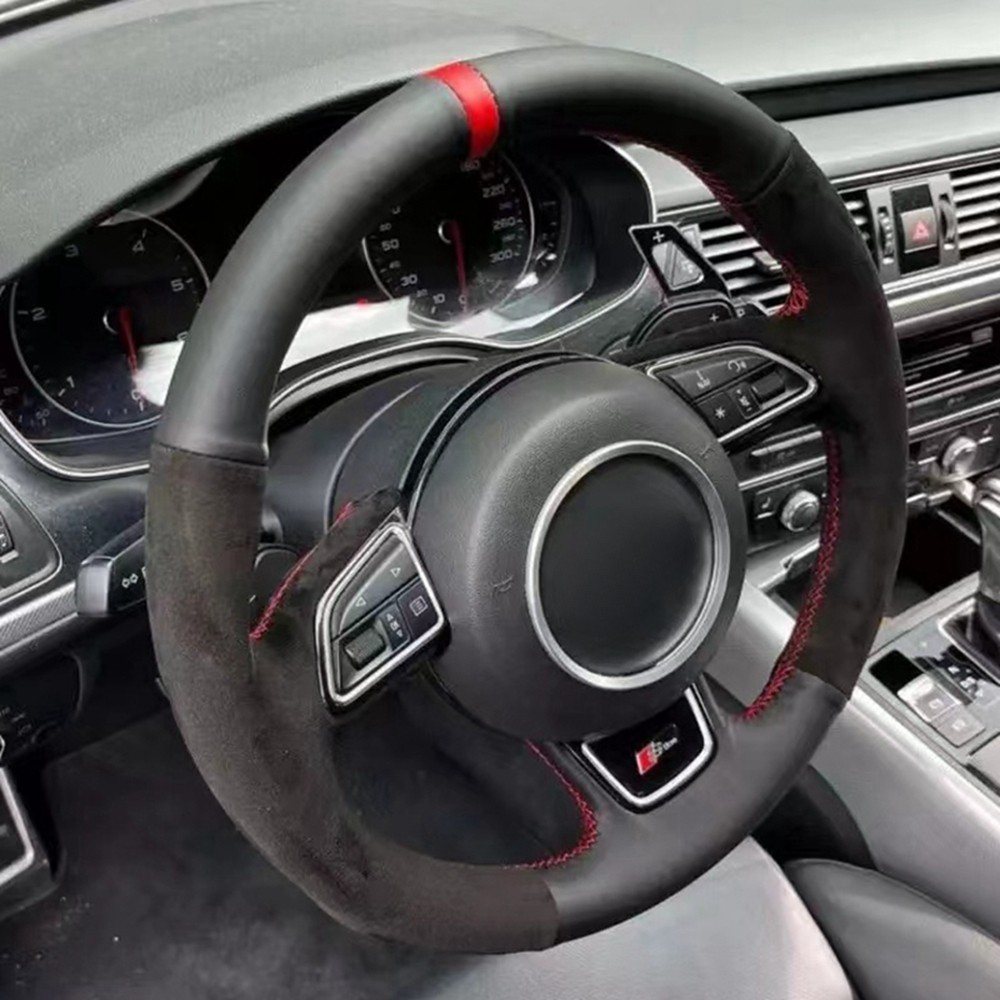 Audi A5 için örgü araba direks - Car Steering Wheel Cover Anti Slip Breathable incelemesi ve fiyatı