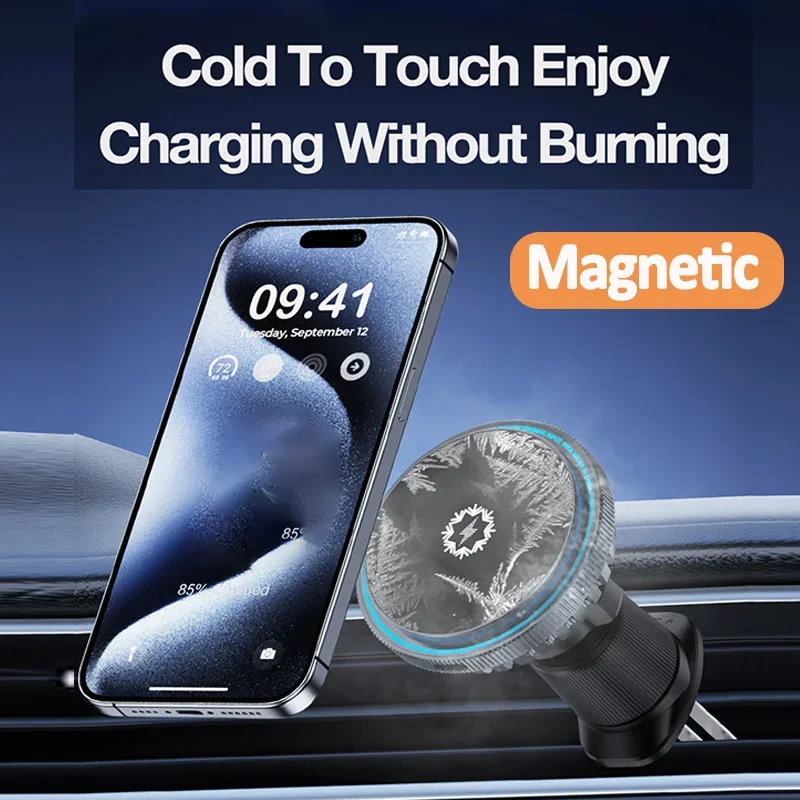 Buz Soğutmalı Manyetik Araç İç - Wireless Car Charger Mount Fast Charging incelemesi ve fiyatı
