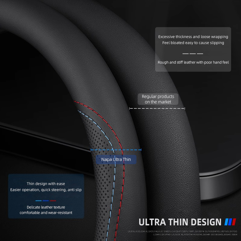 1 Adet Napa Deri Araba Direksi - Car Steering Wheel Cover Anti Slip Breathable incelemesi ve fiyatı